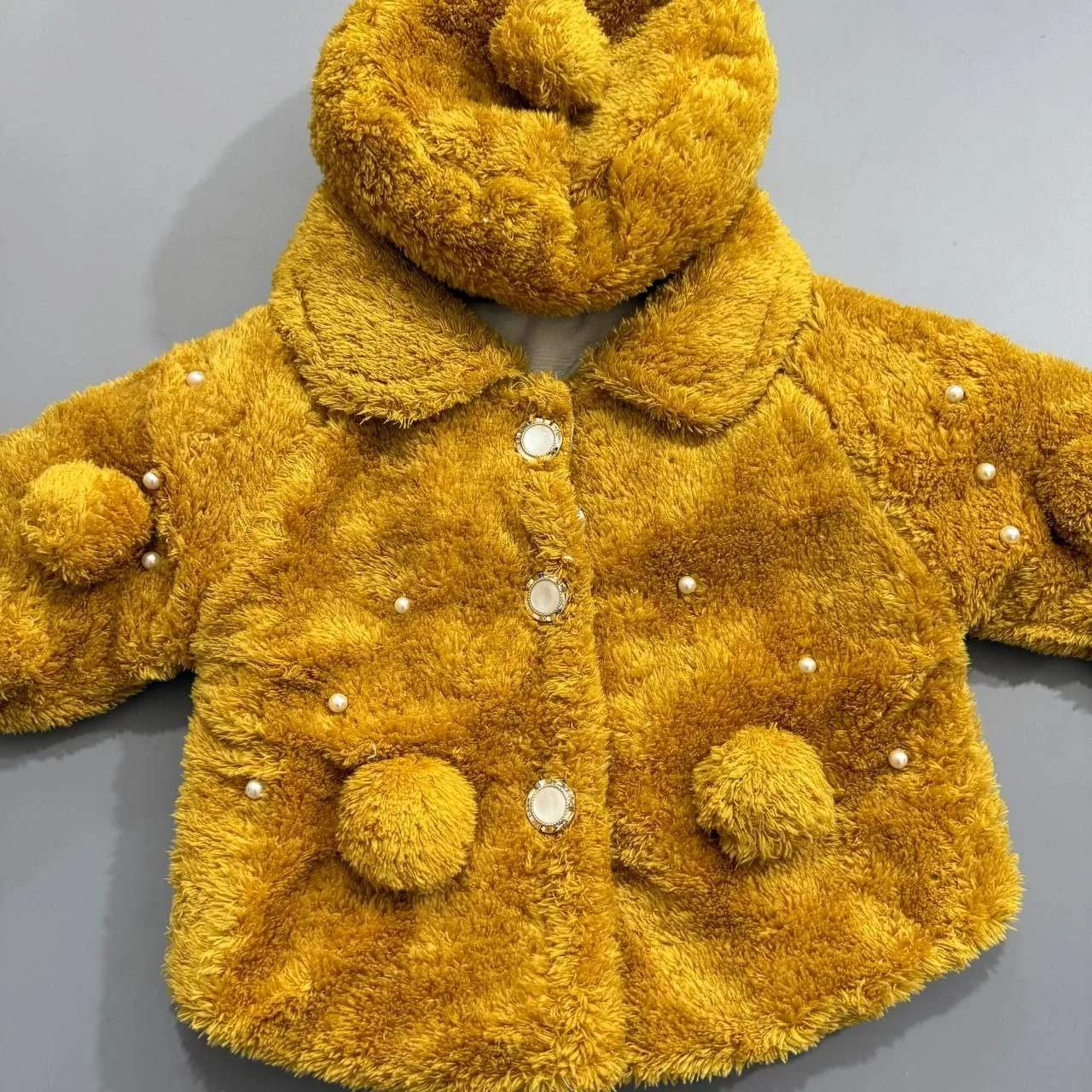 شنل و کلاه مرواریدی سایز ۱ تا ۴ کد ۵۱۹۵