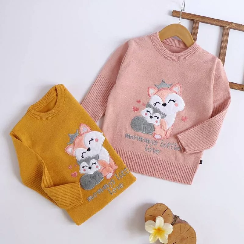 بلوز بافت گپ دو روباه مادر و بچه سایز ۳۰ تا ۵۰ کد ۵۱۰۹