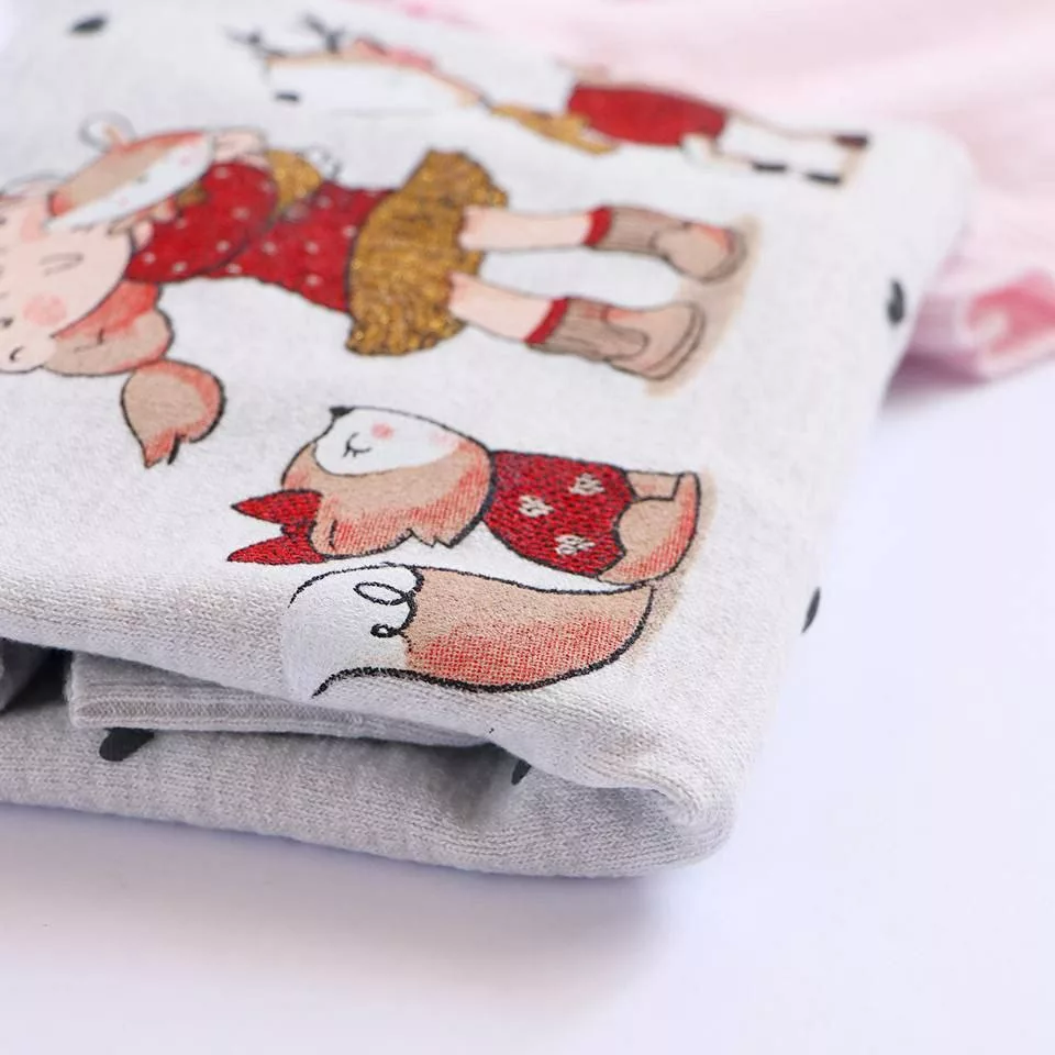 بلوز بافت گپ دختر آهو و روباه سایز ۴۰ تا ۵۰ کد ۵۱۰۷