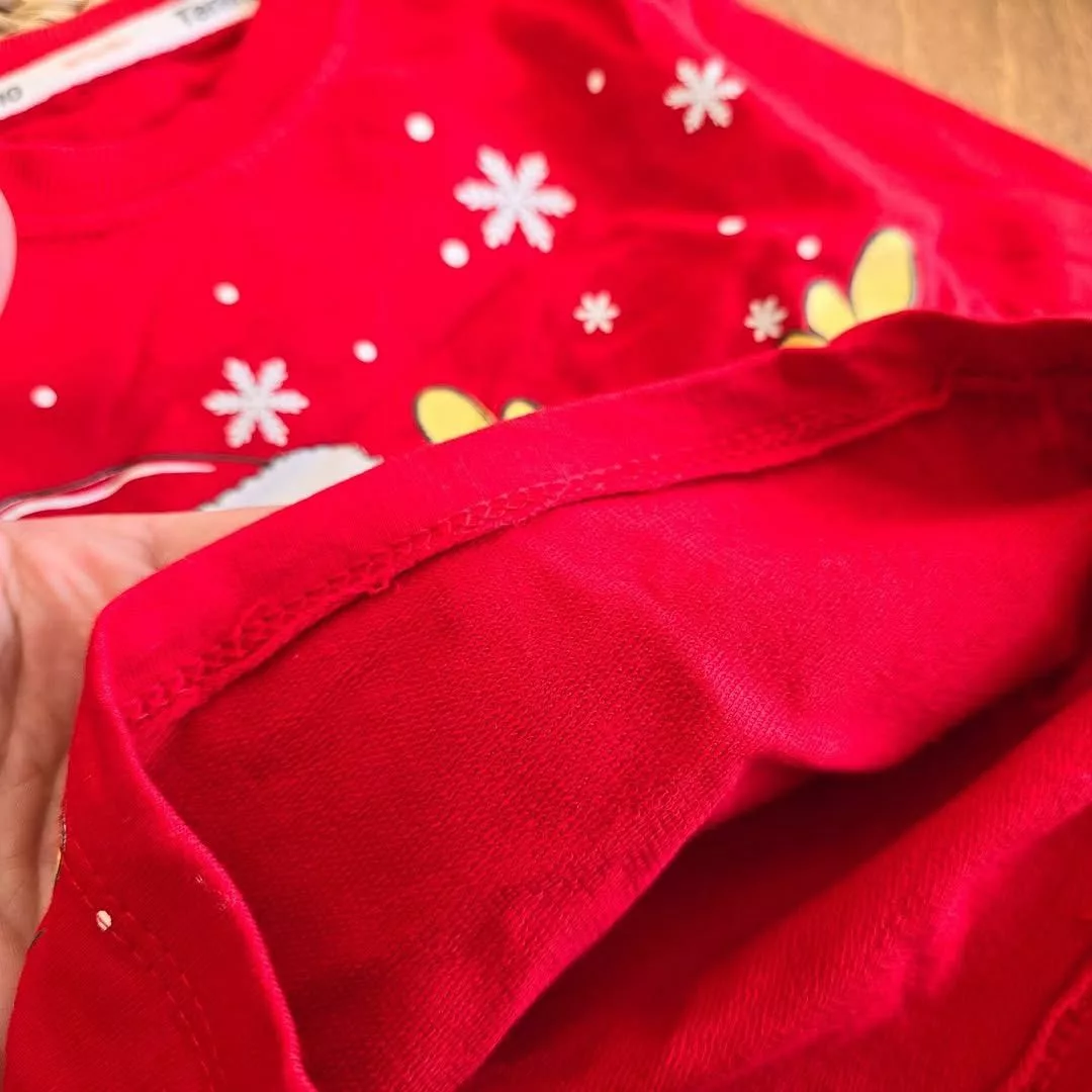 بلوز شلوار بابانوئل و گوزن عینکی سایز ۳۵ تا ۴۵ کد ۵۱۹۶