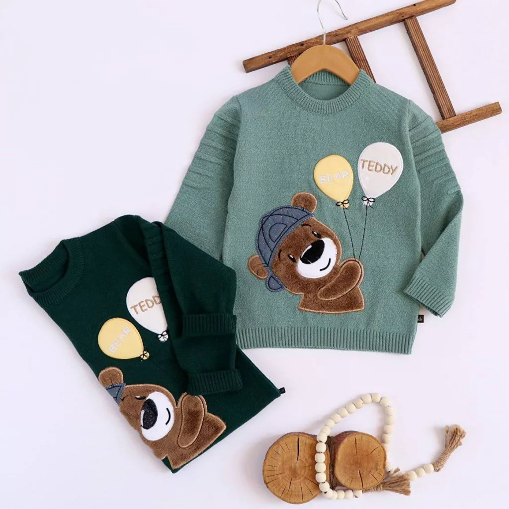 بلوز بافت گپ خرس بادکنکی سایز ۳۰ تا ۵۰ کد ۵۱۰۱