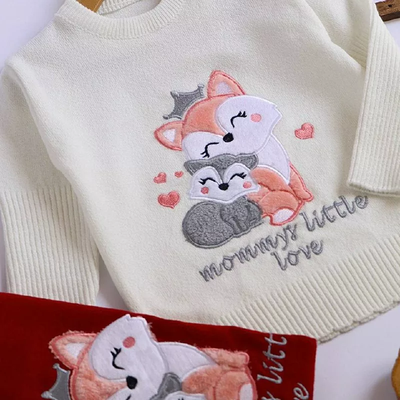 بلوز بافت گپ دو روباه مادر و بچه سایز ۳۰ تا ۵۰ کد ۵۱۰۹