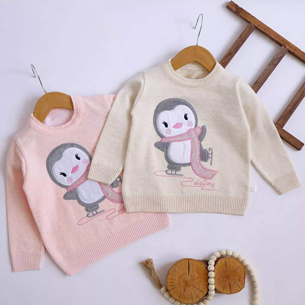 بلوز بافت گپ پنگوئن شالگردنی سایز ۳۵ تا ۵۰ کد ۵۱۰۵