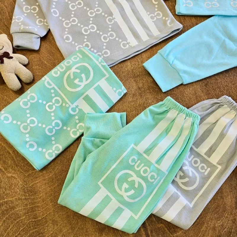 بلوز شلوار گوچی (کم رنگ) سایز ۴ تا ۶ کد ۵۱۷۴