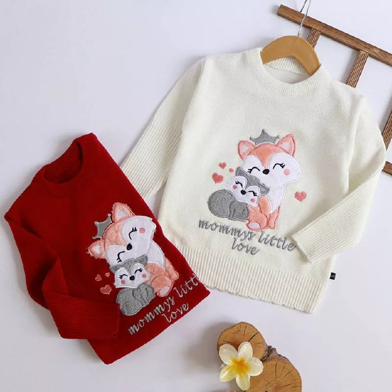 بلوز بافت گپ دو روباه مادر و بچه سایز ۳۰ تا ۵۰ کد ۵۱۰۹