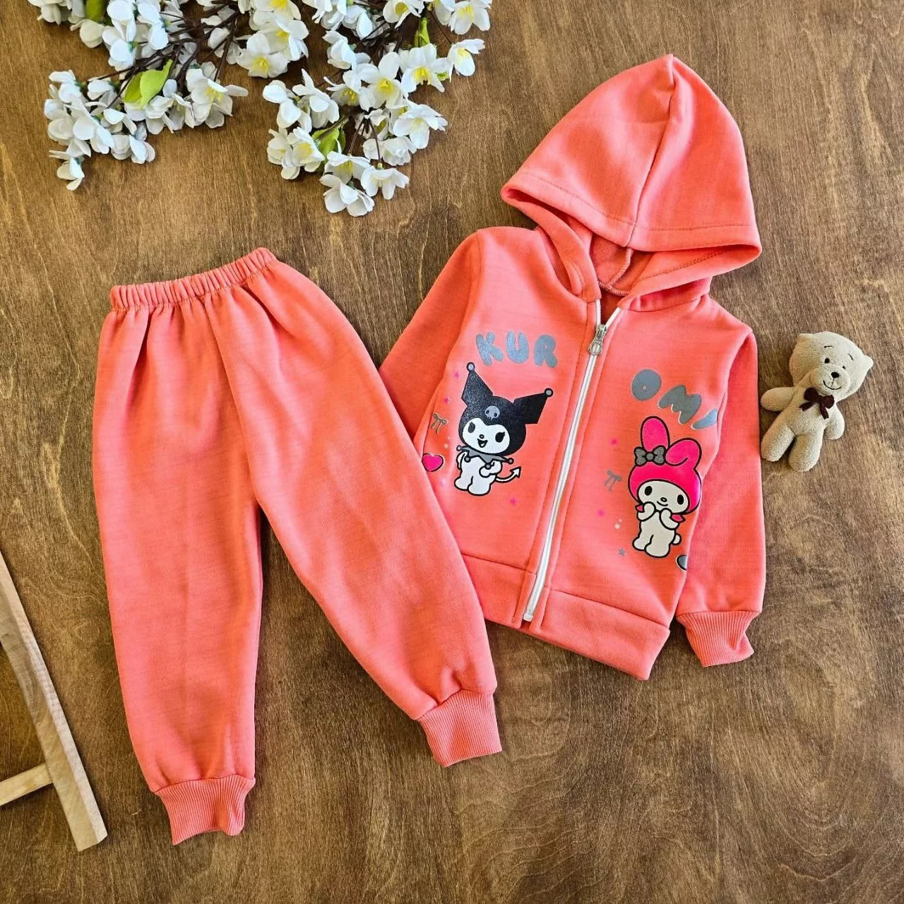 سویشرت شلوار توکرکی کرومی سایز ۳۵،۴۰ کد ۵۱۲۱