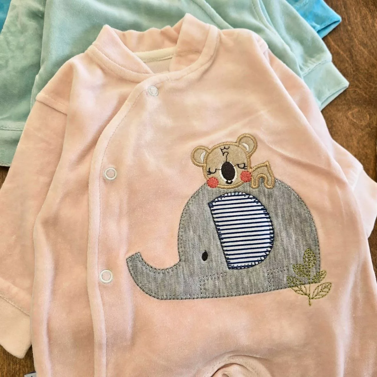 سرهمی مخمل جورابدار فیل و خرس کد ۵۱۴۶