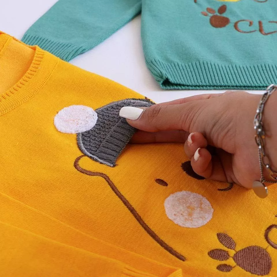 بلوز بافت گپ خرس کلاهدار CLDY کد ۵۰۹۹