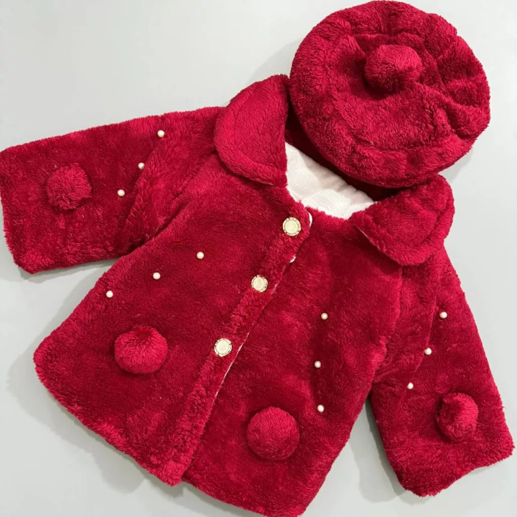 شنل و کلاه مرواریدی سایز ۱ تا ۴ کد ۵۱۹۵