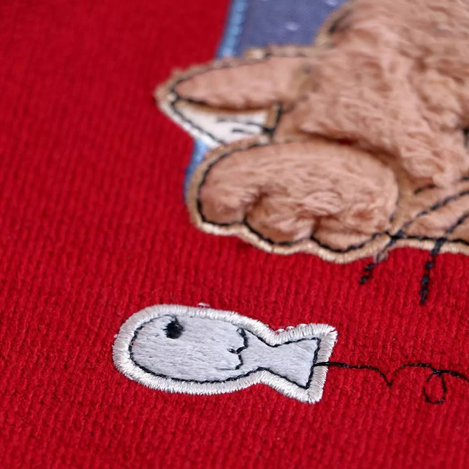 بلوز بافت گپ گربه و ماهی سایز ۳۵ تا ۵۰ کد ۵۱۱۶