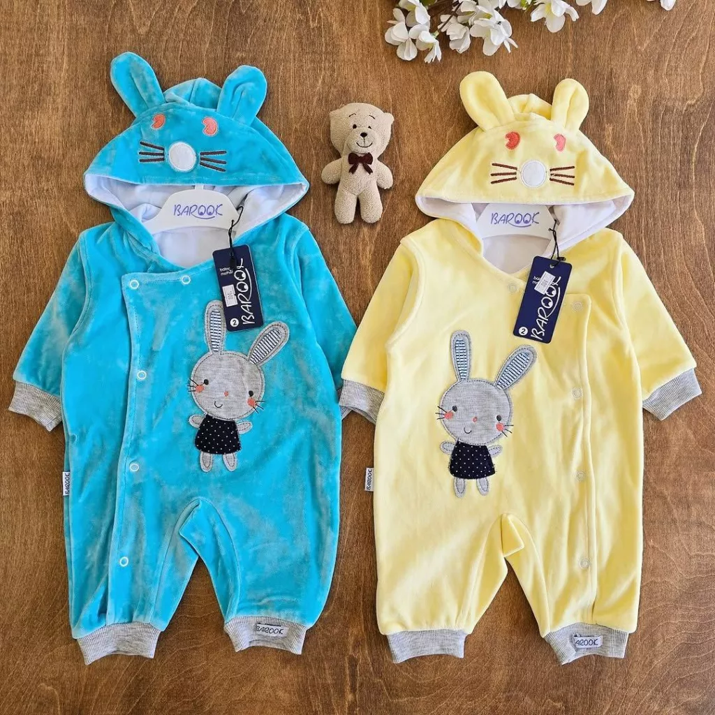 سرهمی مخمل کلاه چسبیده خرگوش گوش دراز کد ۵۱۴۴