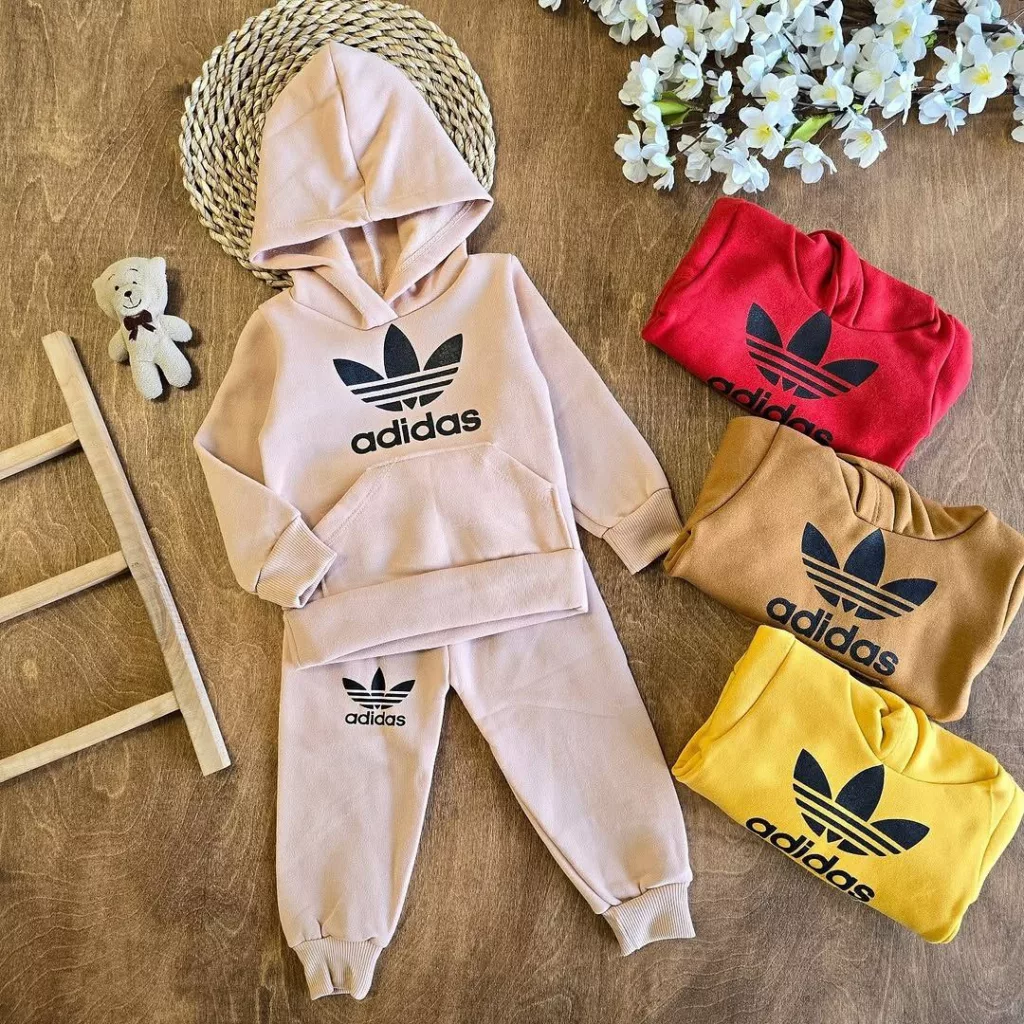 هودی شلوار توکرکی طرح آدیداس (ایراددار) کد ۵۱۶۳-1