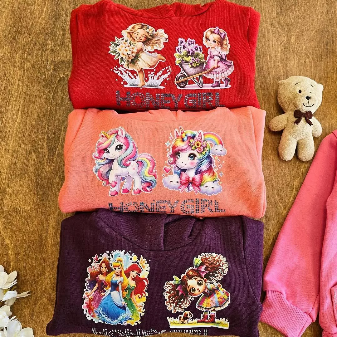 هودی شلوار توکرکی دخترانه honey girl کد ۵۱۶۹