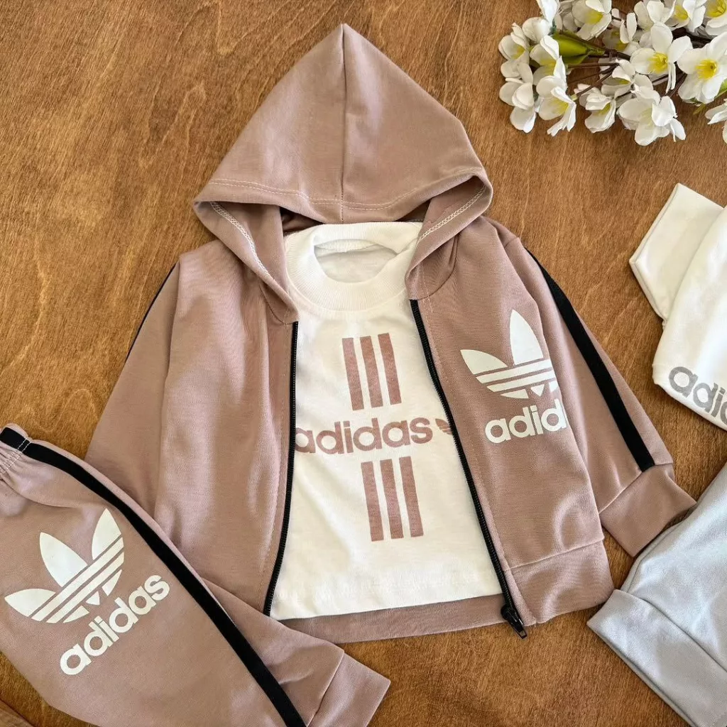 ست ۳ تکه سویشرت شلوار آدیداس کد ۵۳۱۲
