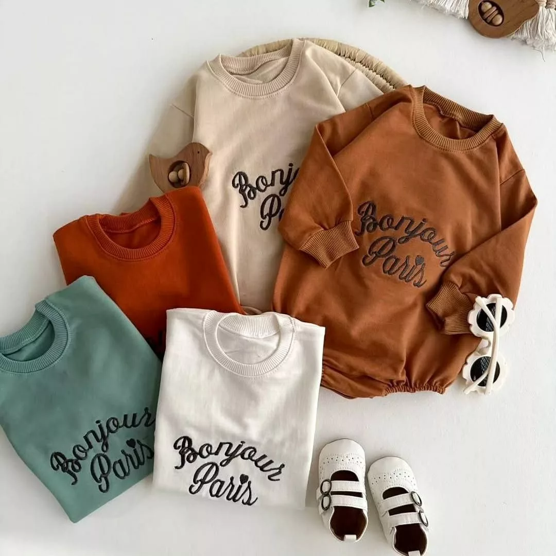 بادی آستین بلند پاریس سایز ۱ تا ۳ کد ۵۲۶۰