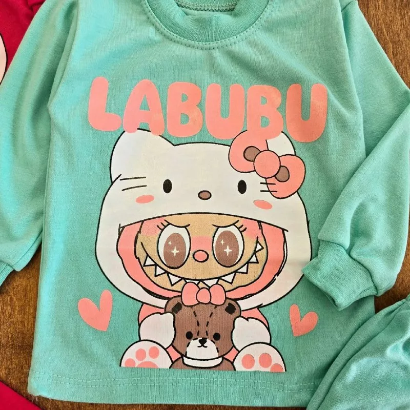 بلوز شلوار لبوبو Labubu سایز ۴ تا ۶ کد ۵۲۰۳