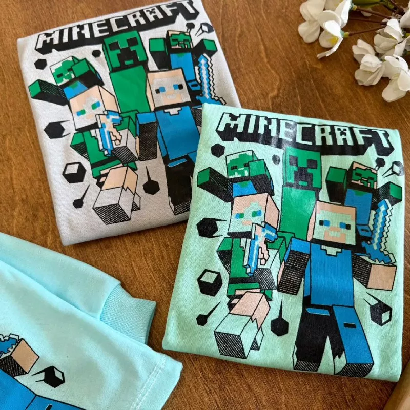 بلوز شلوار ماینکرفت سایز ۴ تا ۶ کد ۵۲۵۱