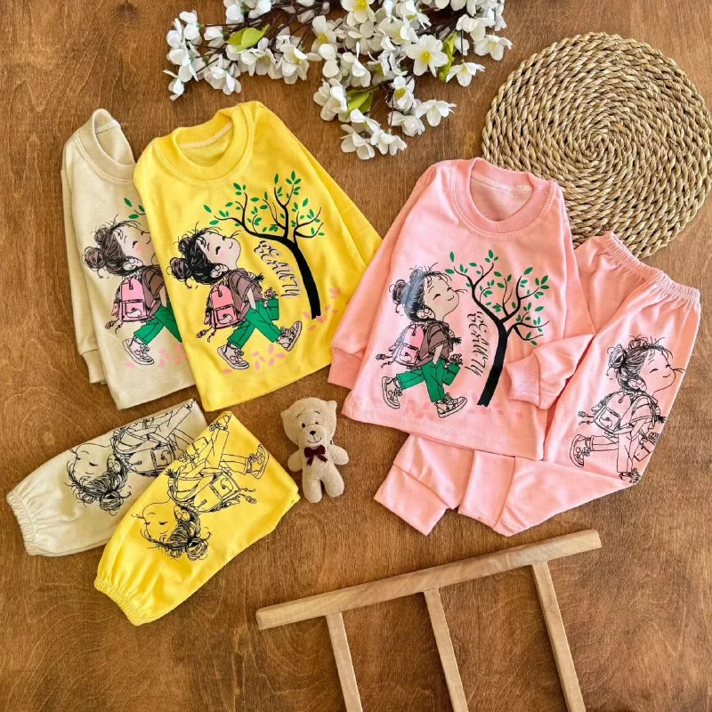 بلوز شلوار دختر و درخت سایز ۴ تا ۶ کد ۵۲۳۴