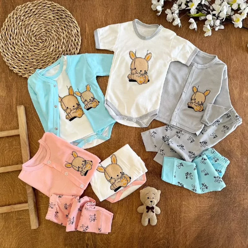 ست 3 تکه جلودکمه خرگوش تاب بازی (ایراددار) کد ۵۲۵۲-1