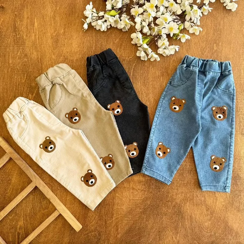 شلوار لی کله خرس تدی سایز ۴۰ تا ۵۵ کد ۵۲۴۶