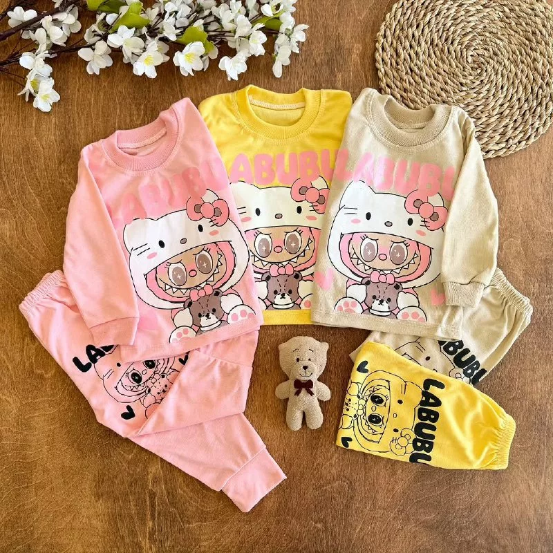 بلوز شلوار لبوبو پاپیونی سایز ۴ تا ۶ کد ۵۲۳۶