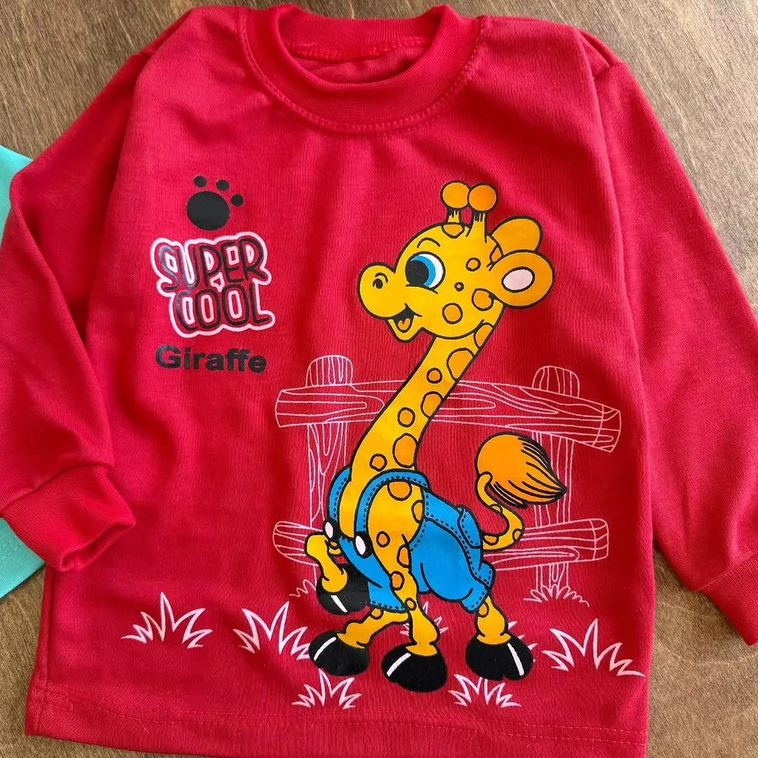 بلوز شلوار زرافه super cool سایز ۴ تا ۶ کد ۵۲۰۶