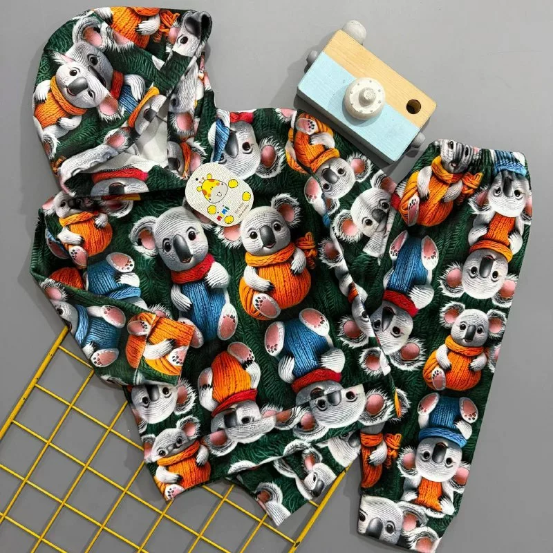 هودی شلوار مخمل سایز ۳۵،۴۰ کد ۵۲۵۶