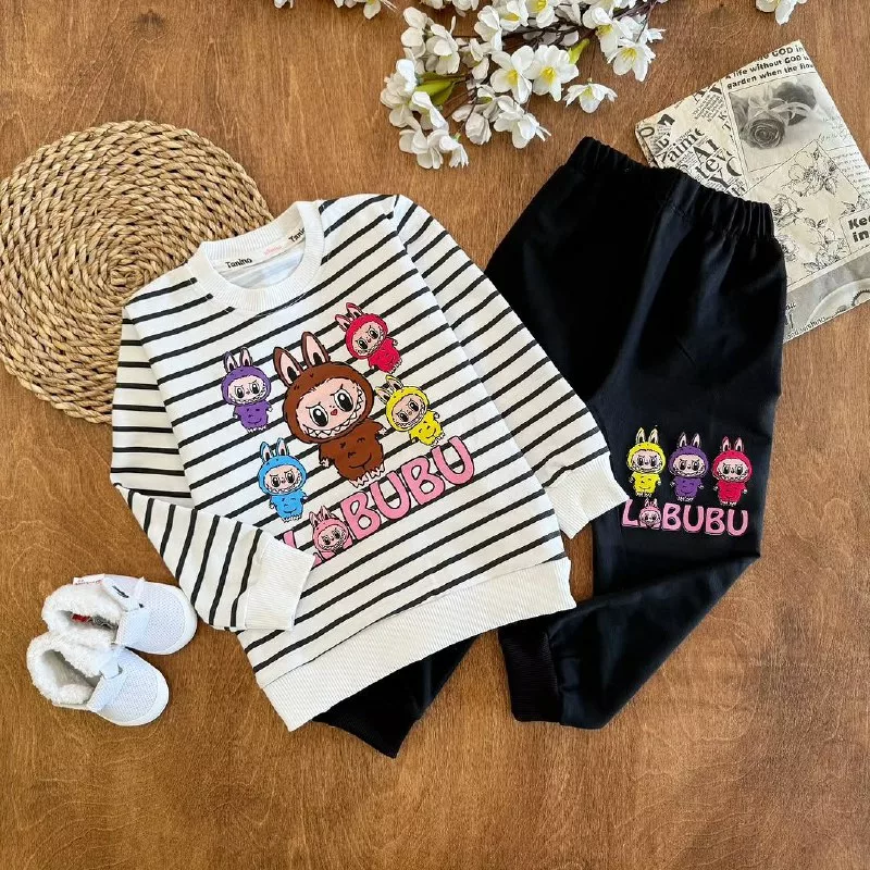 بلوز شلوار راه راه لبوبو سایز ۴۰ تا ۵۵ کد ۵۳۱۱