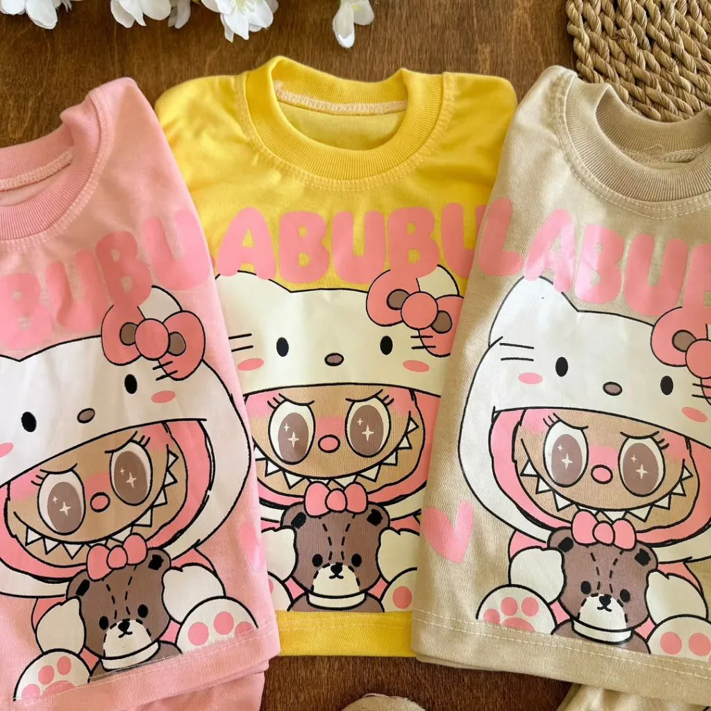 بلوز شلوار لبوبو پاپیونی سایز ۴ تا ۶ کد ۵۲۳۶