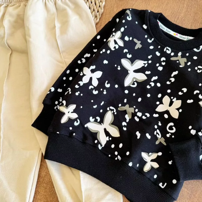 بلور شلوار مشکی طرح پروانه سایز ۳۵ تا ۴۵ کد ۵۲۶۲