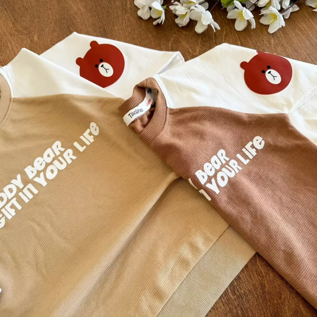 بلوز شلوار رگلان خرس سایز ۴۵،۵۰ کد ۵۲۲۰