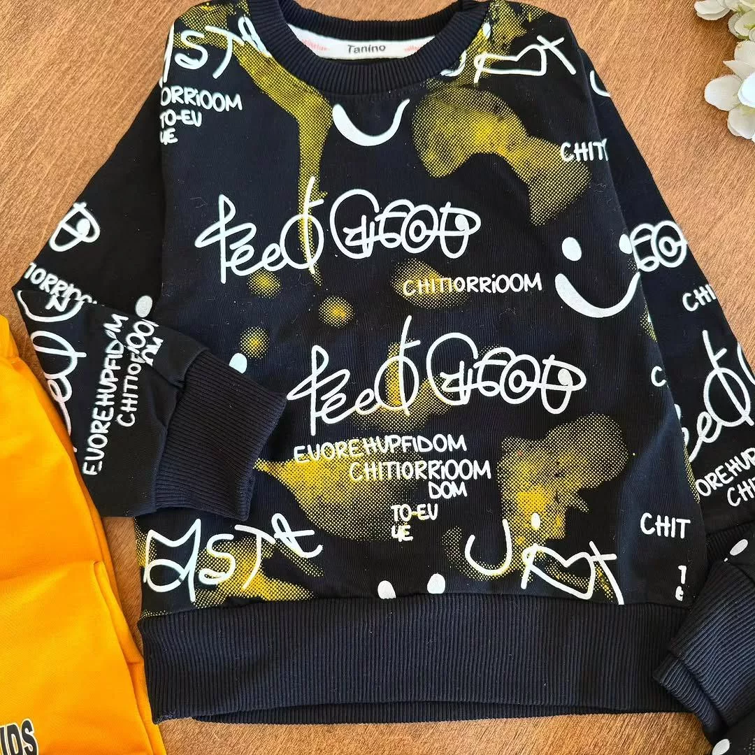 بلوز شلوار خط خطی لبخند سایز ۳۵ تا ۵۰ کد ۵۲۲۳