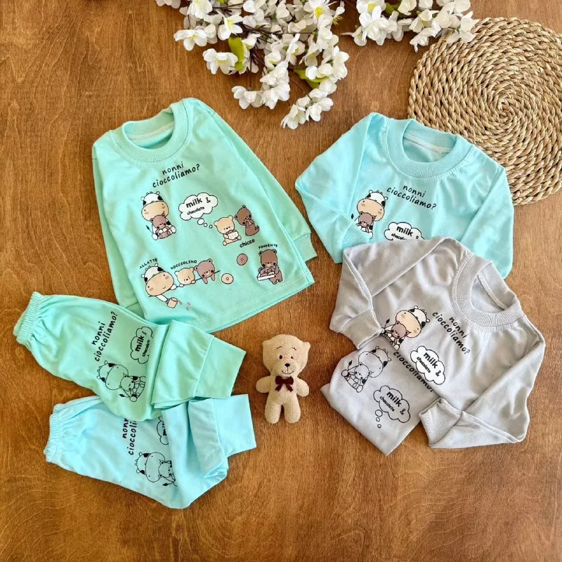 بلوز شلوار خرس و گاو سایز ۴ تا ۶ کد ۵۲۳۷