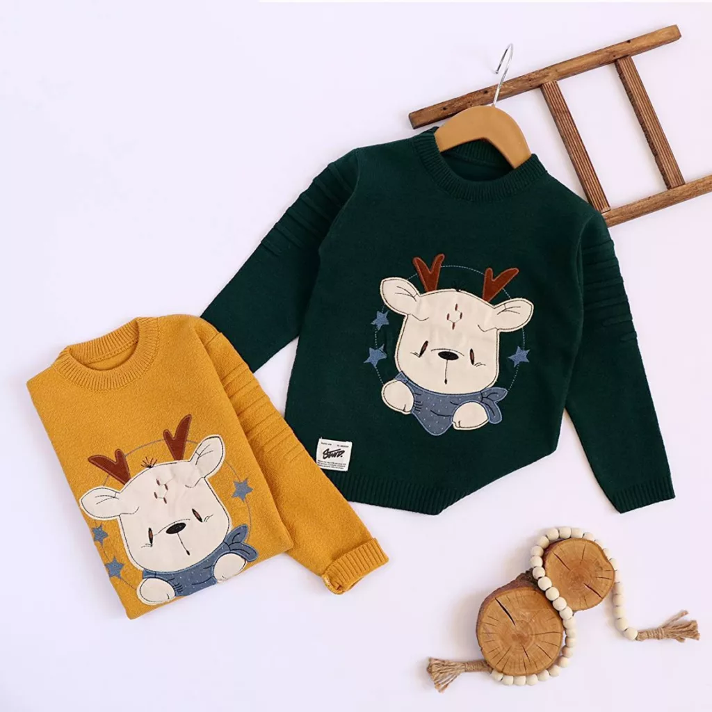 بافت گپ گوزن و ستاره سایز ۳۵ تا ۴۵ کد ۵۲۳۱