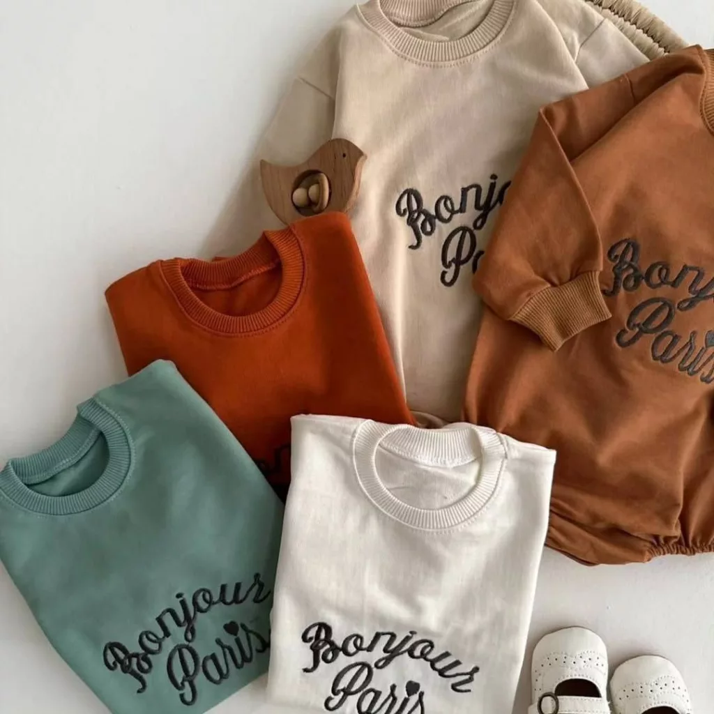 بادی آستین بلند پاریس سایز ۱ تا ۳ کد ۵۲۶۰