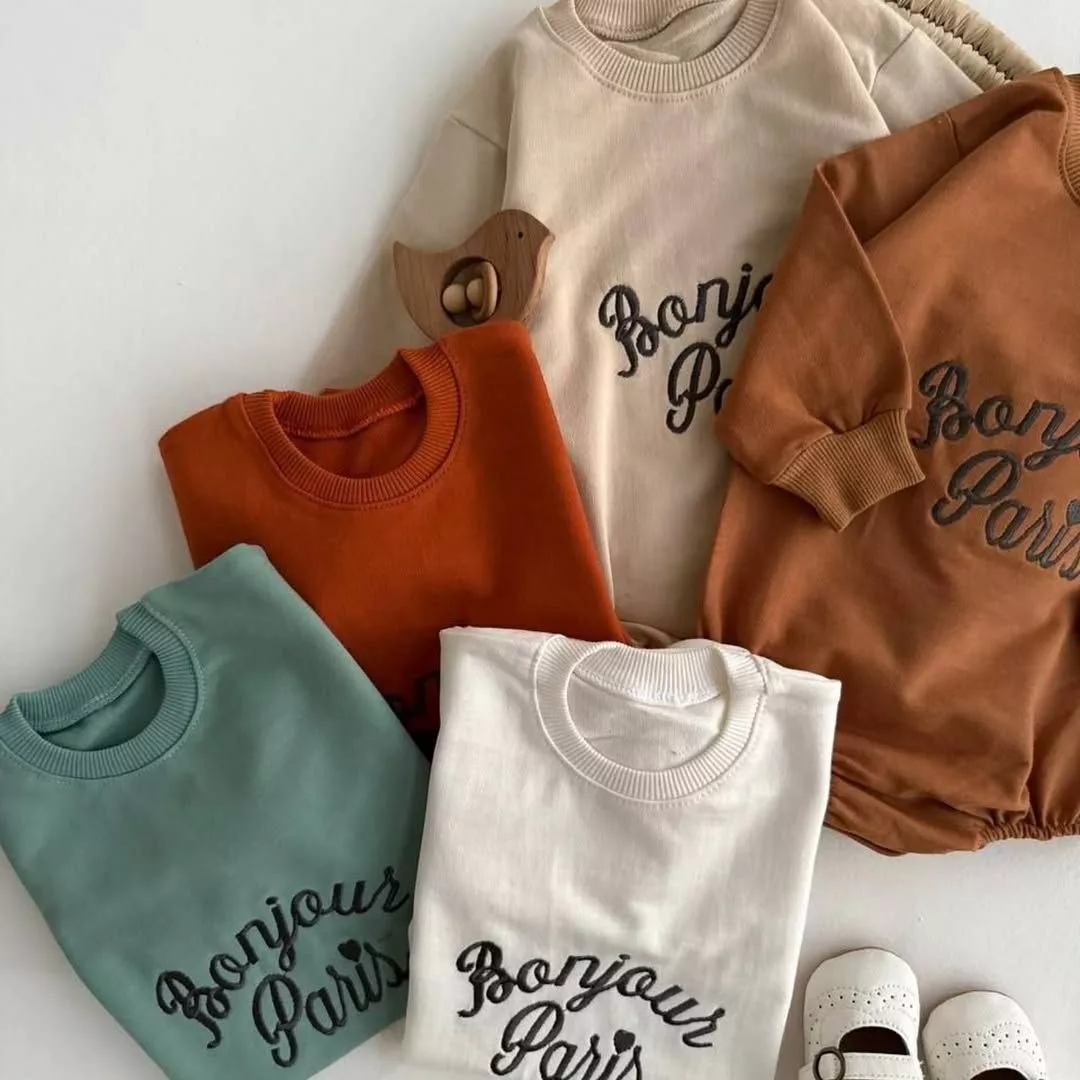 بادی آستین بلند پاریس سایز ۱ تا ۳ کد ۵۲۶۰