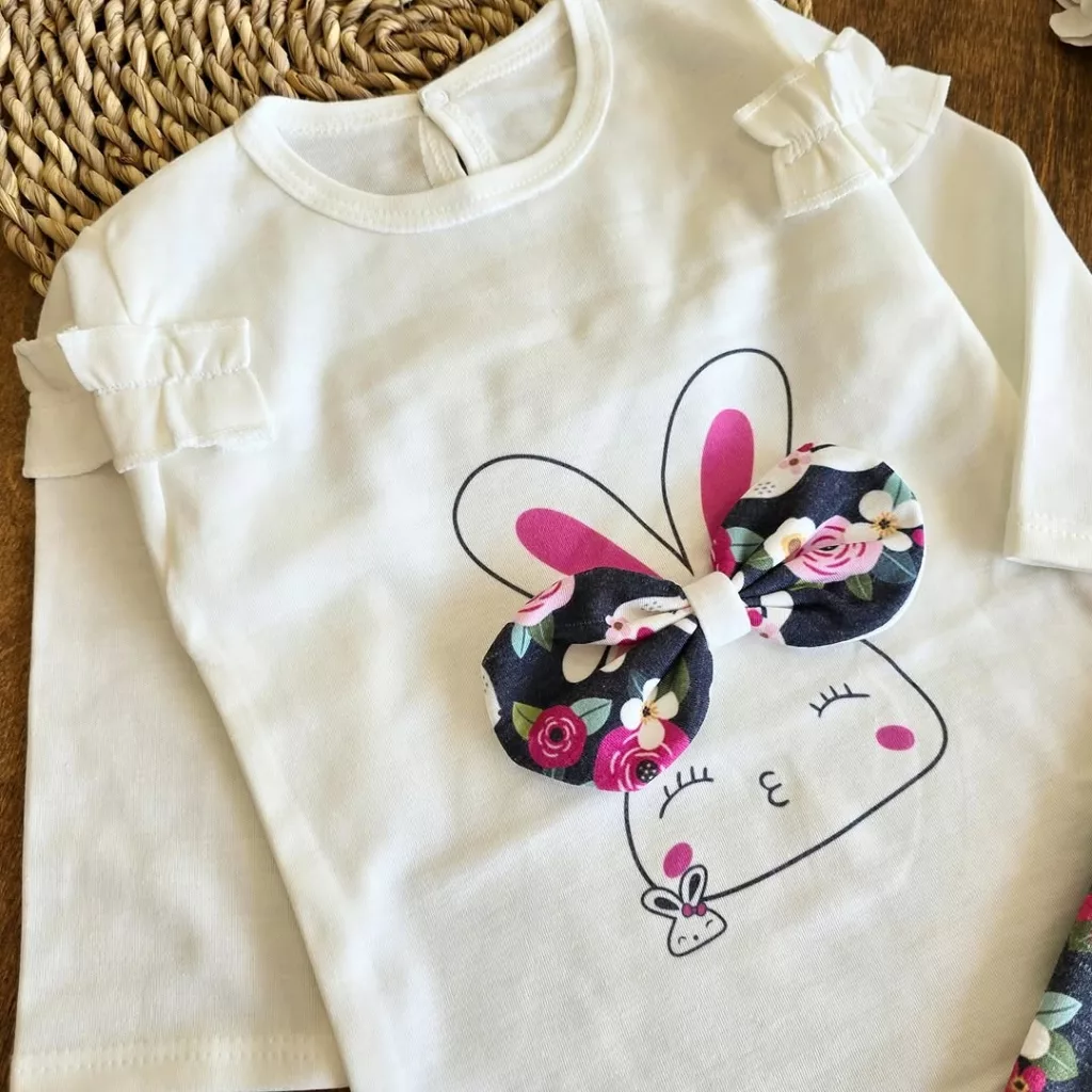 بلوز شلوار خرگوش پاپیونی سایز 1 تا 5 کد 4093