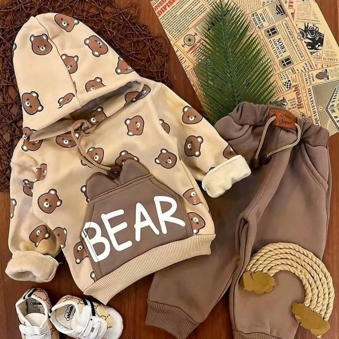 هودی شلوار توکرکی خرس Bear کد 3794