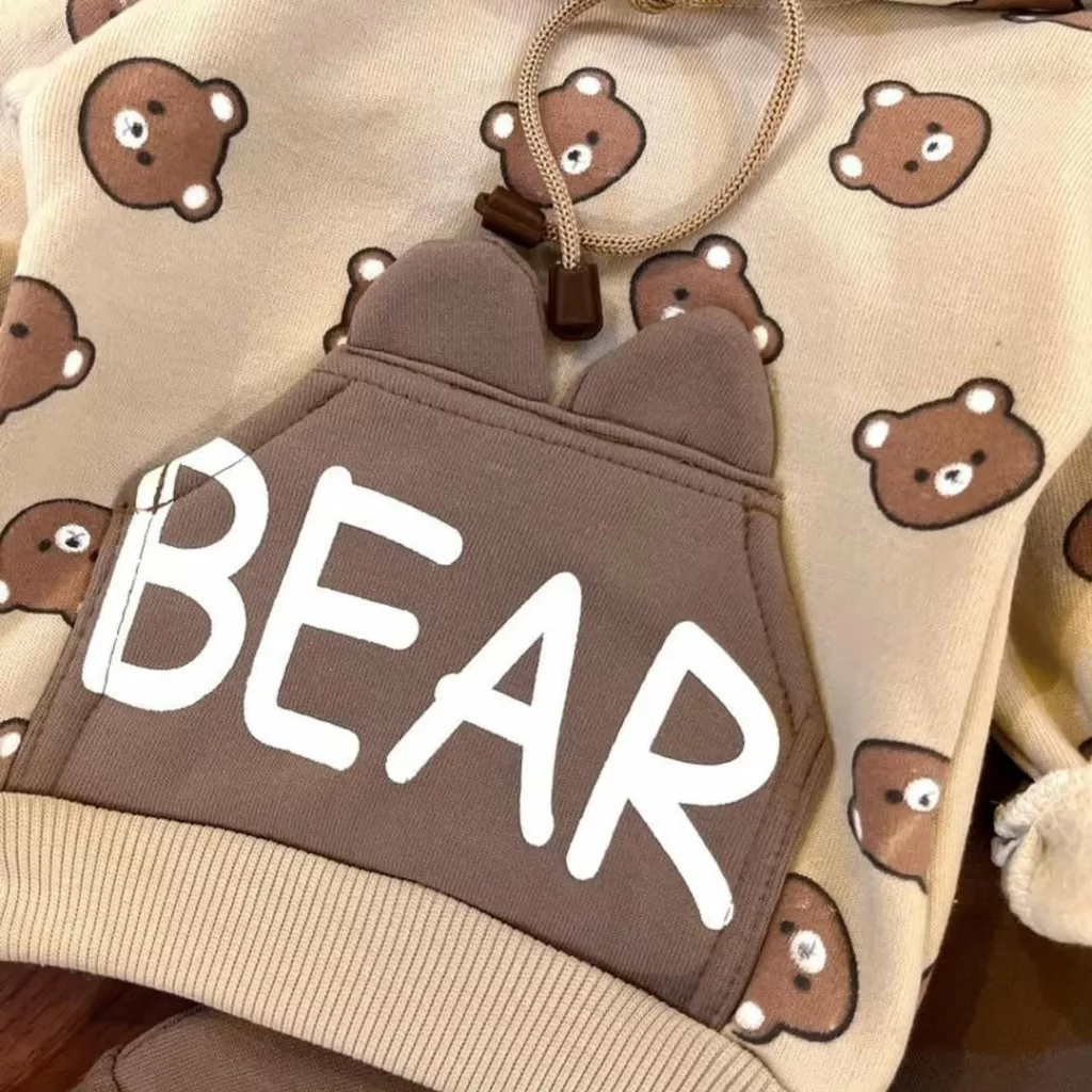 هودی شلوار توکرکی خرس Bear کد 3794