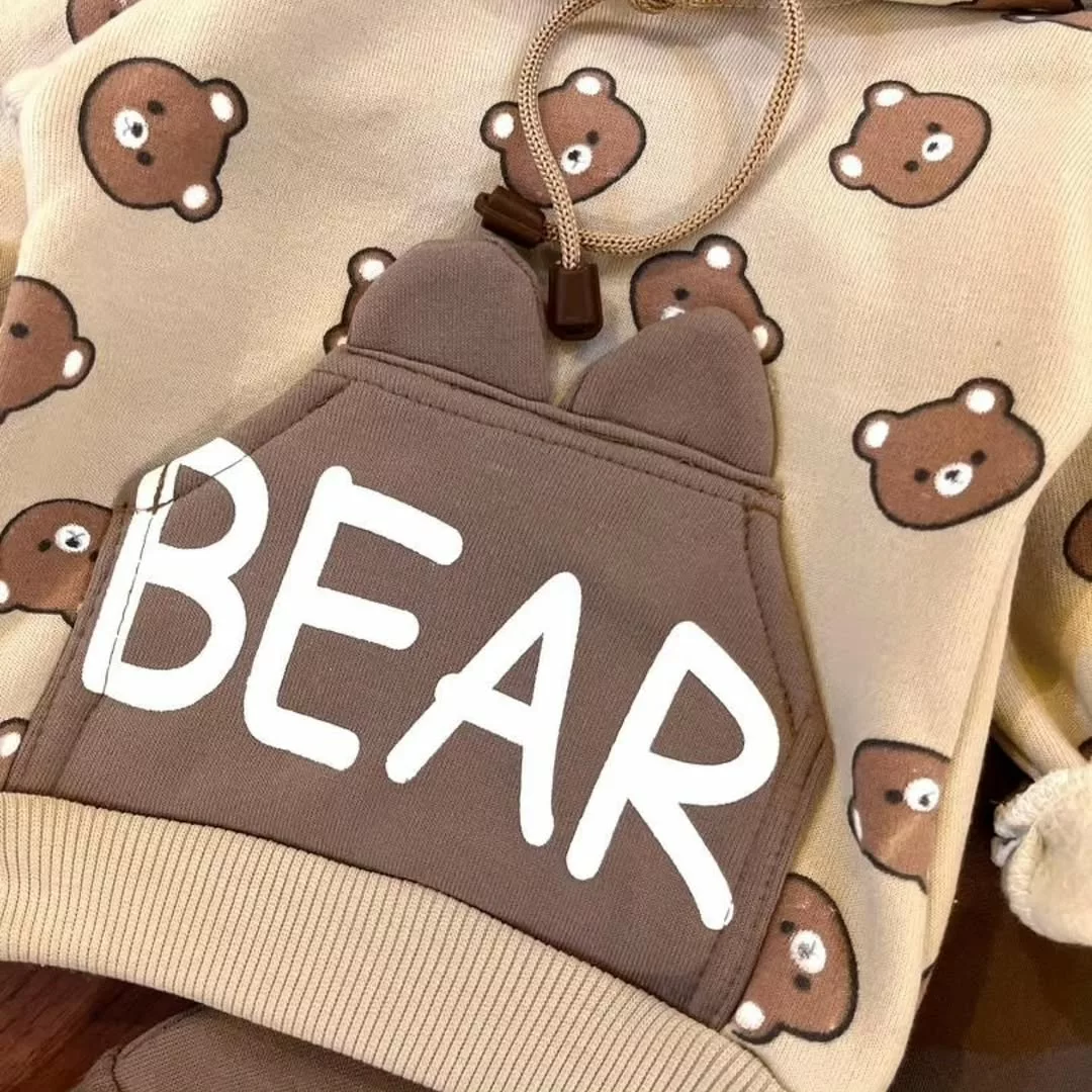 هودی شلوار توکرکی خرس Bear کد 3794