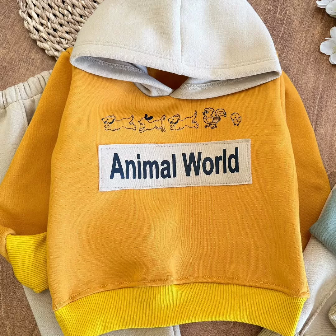 هودی شلوار توکرکی جهان حیوانات سایز 35 تا 45 کد 2665