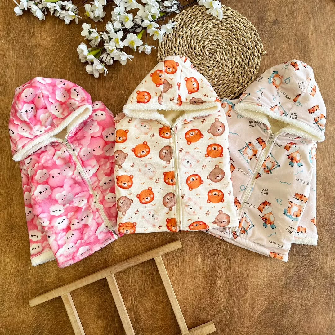 کاپشن مخمل خزدار سایز ۳۵ تا ۴۵ کد 5286