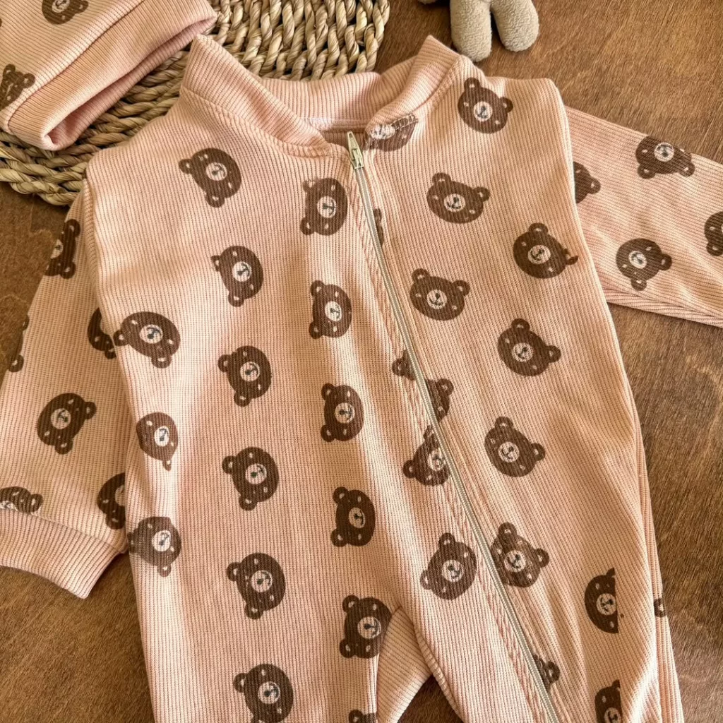 سرهمی کبریتی تمام زیپ خرس کد ۴۷۵۴