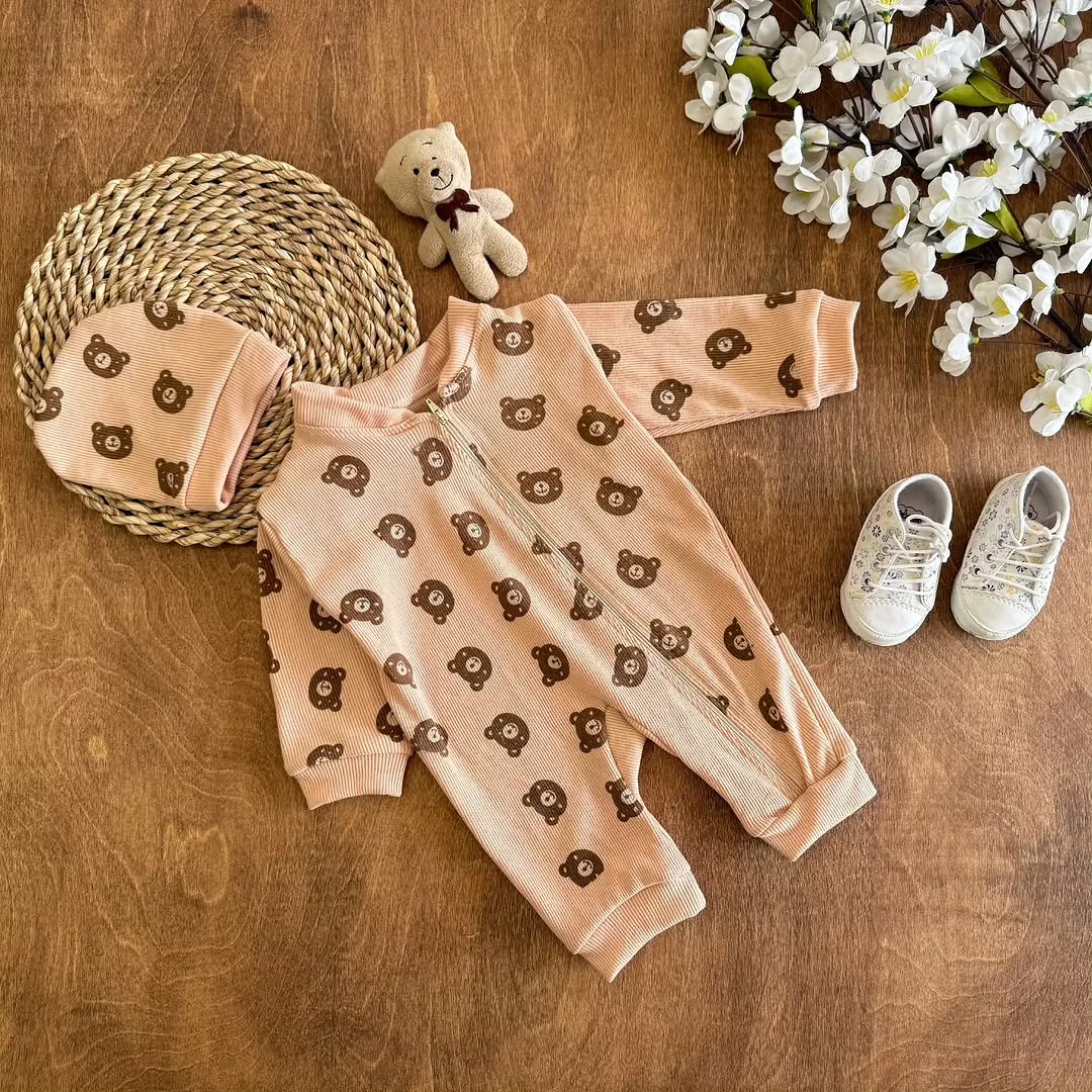 سرهمی کبریتی تمام زیپ خرس کد ۴۷۵۴