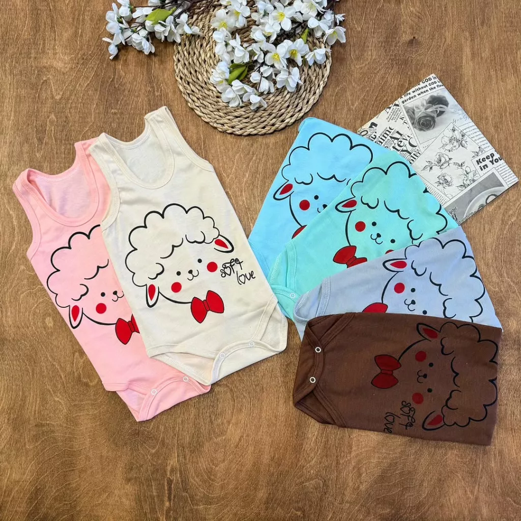 بادی رکابی ببعی پاپیونی سایز ۵،۶ کد ۵۳۸۲