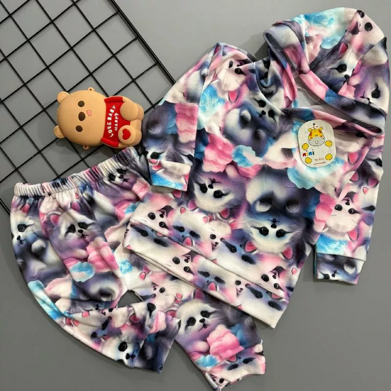 هودی شلوار مخمل سایز ۳۵،۴۰ کد ۵۲۵۶