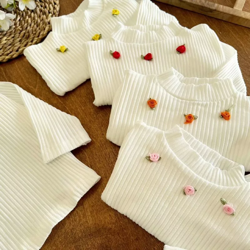 بلوز تک یقه ۳ سانت کبریتی سایز ۴ تا ۶ کد ۵۲۹۶