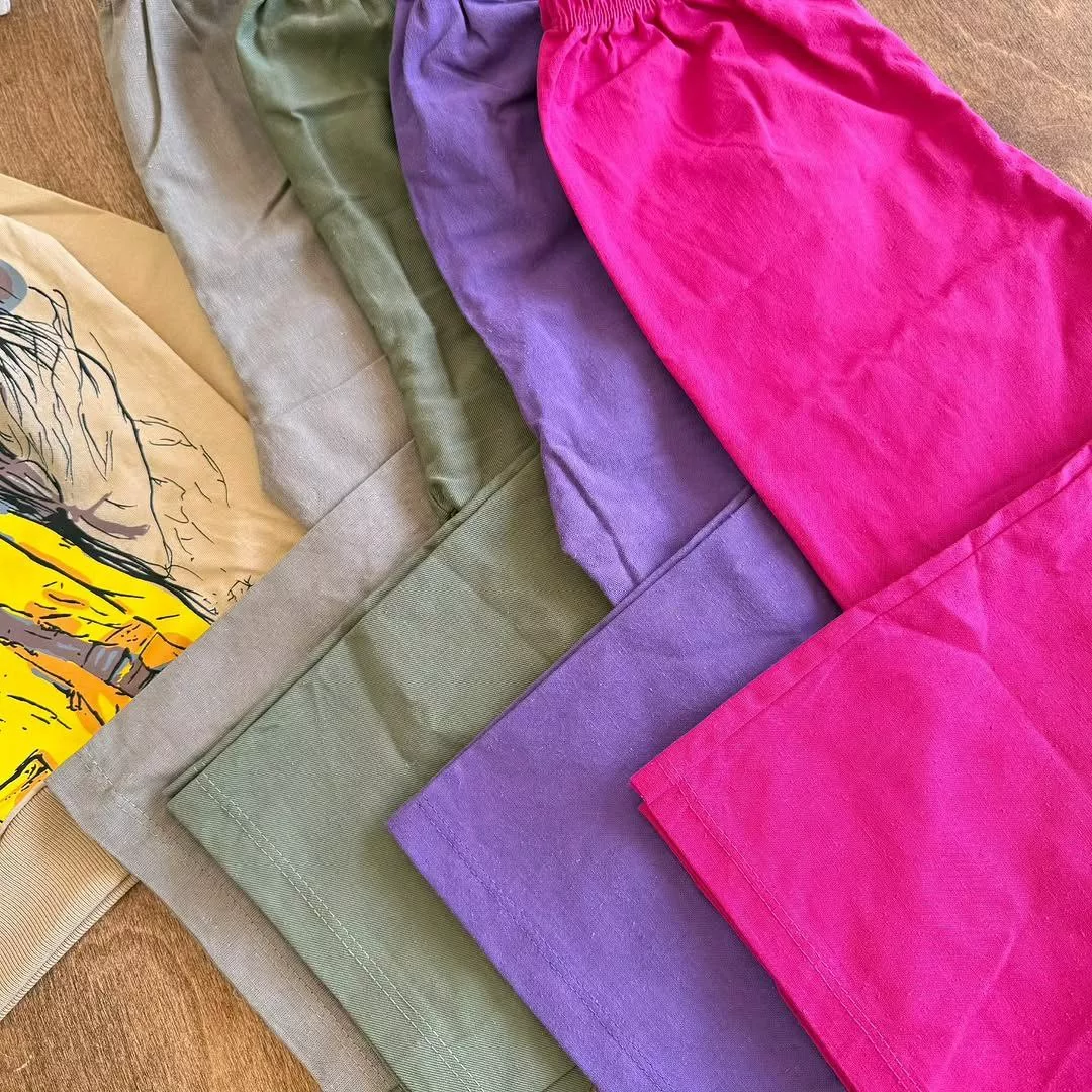 بلوز شلوار لنین طرح دختر sweet girl کد ۵۲۴۱