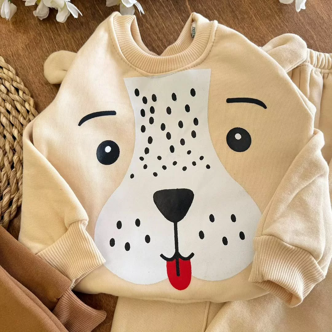 بلوز شلوار توکرکی هاپوی گوش دار پوزه سفید کد ۵۲۹۳