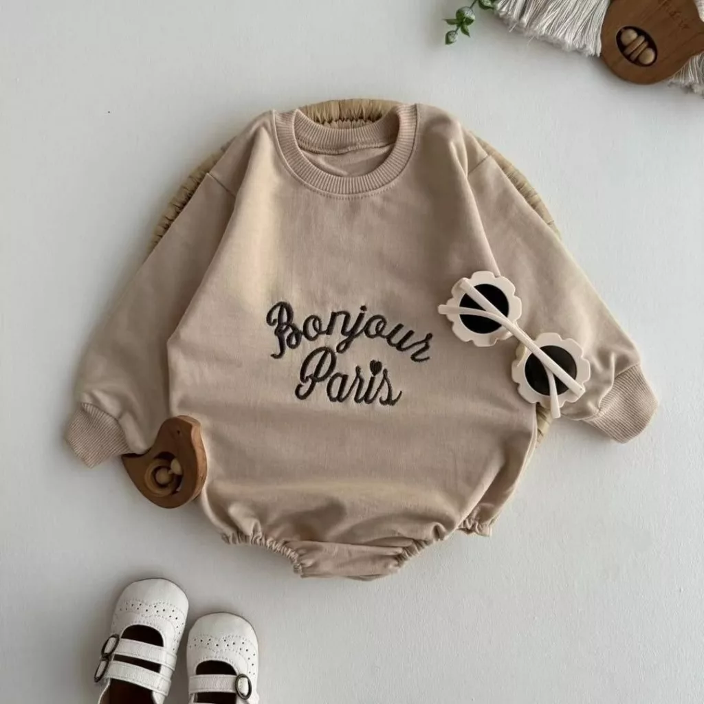 بادی آستین بلند پاریس سایز ۱ تا ۳ کد ۵۲۶۰